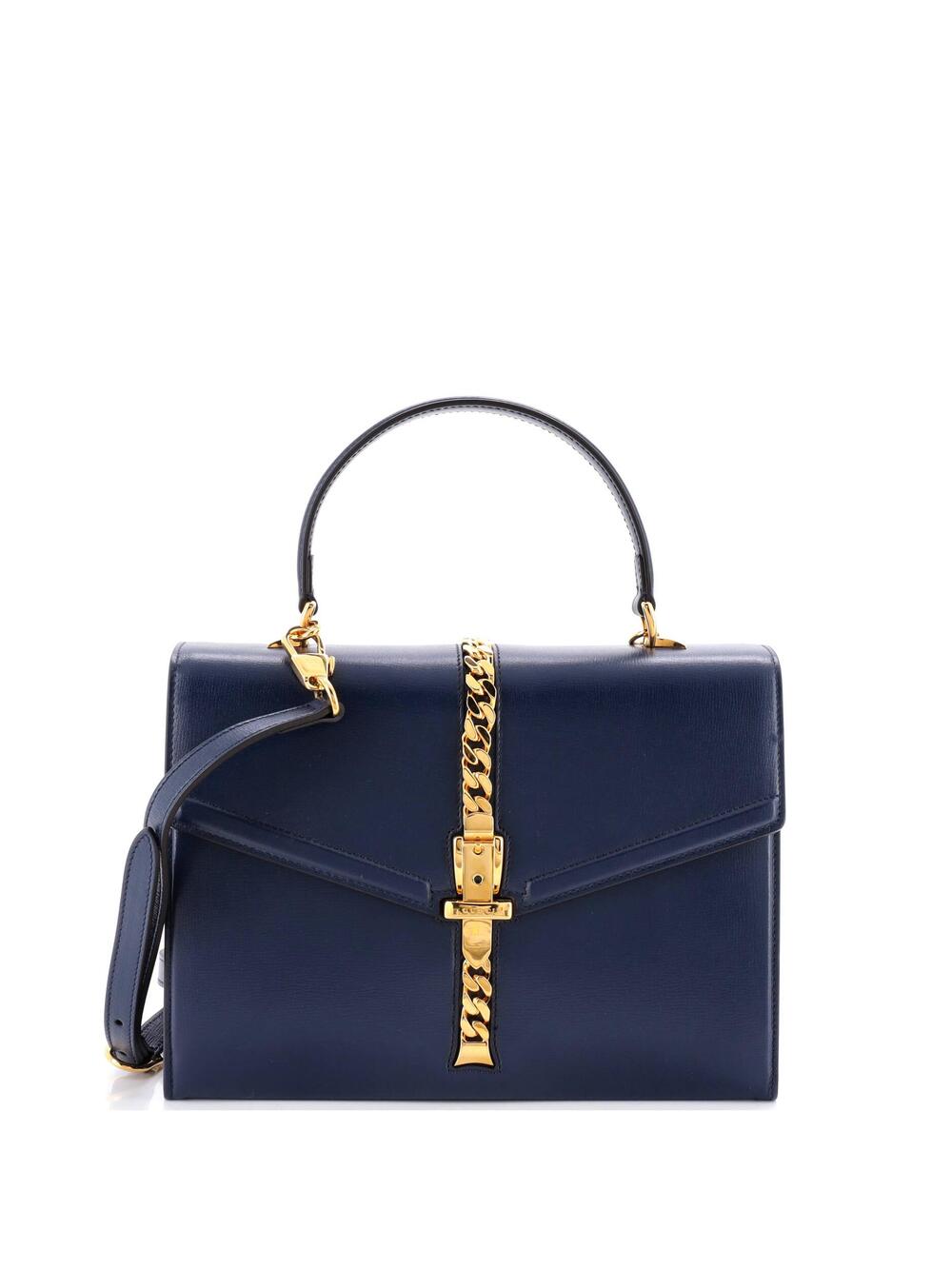 Gucci Sylvie Top Handle Bag Leather #374249G19B